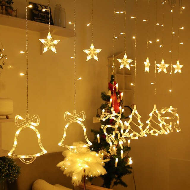 Brehn | Solar Moon Star Lampe LED Lichterkette Dekoration