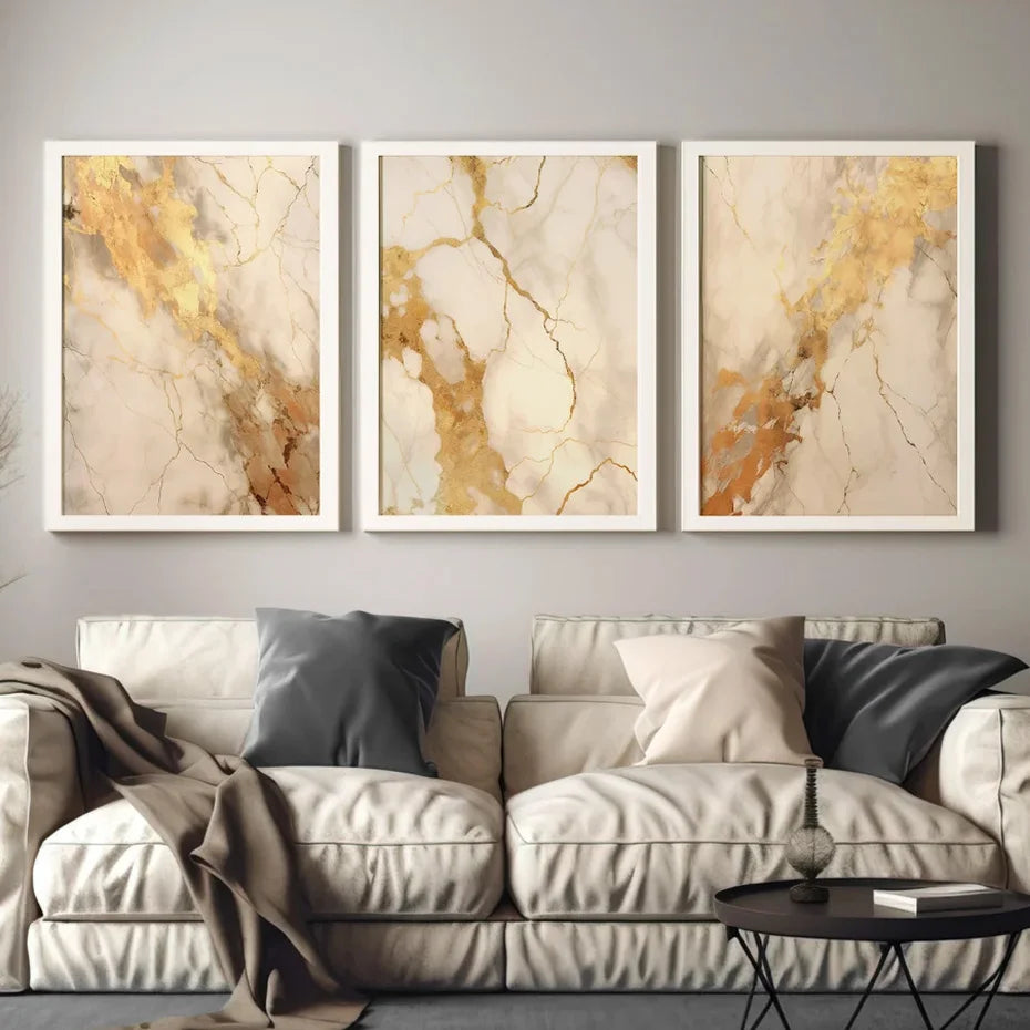 Moderner Schwarzer Beige Gold Flüssiger Marmor Druck Abstrakte Wandkunst Feine Kunst Leinwanddrucke Bilder Für Wohnzimmer Schlafzimmer Kunstdekoration | Brehn