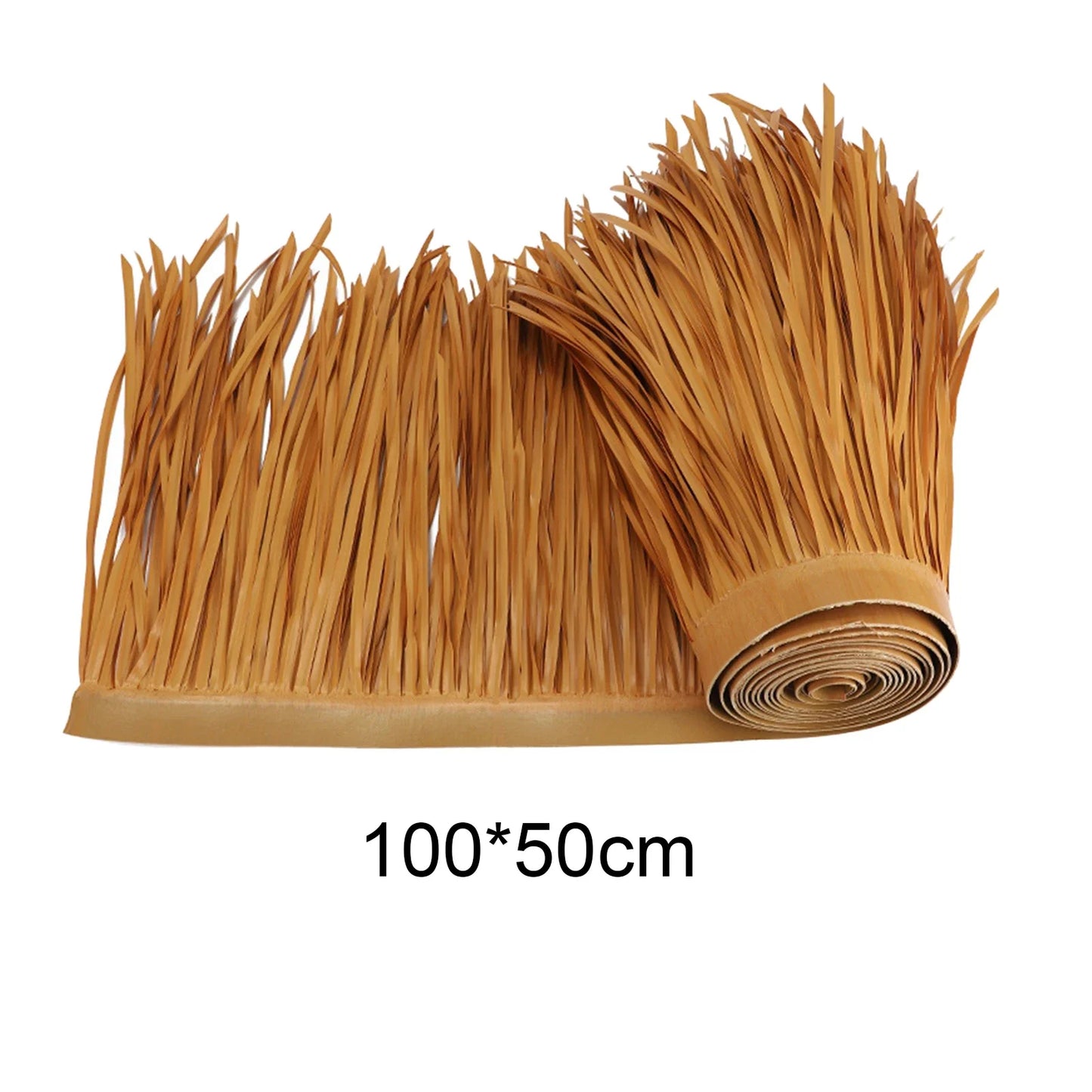 Brehn | TROPISHIELD Künstliches Palmendach | UV-beständig & wetterfest | 100×50 cm | Für DIY-Dächer, Sonnenschirme, Tiki-Bars & Gartenhütten