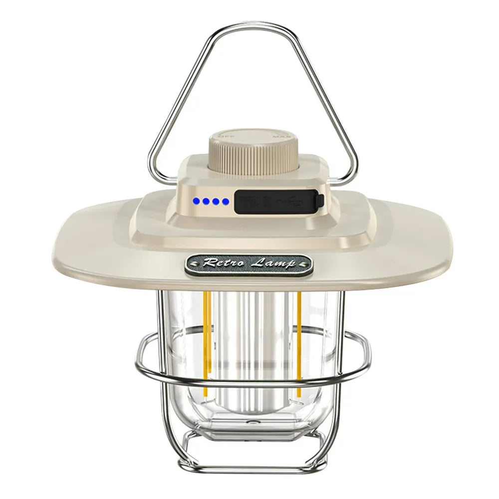 Brehn | Retro wiederaufladbare LED Campinglaterne - NostalgiaGlow