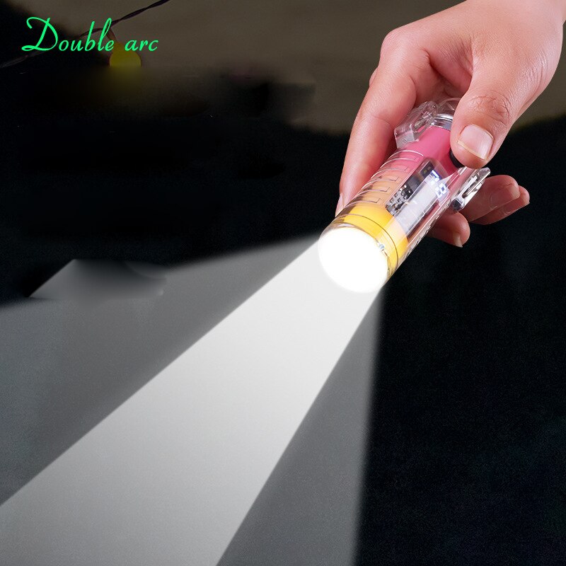 Brehn | Winddichter Doppelbogen Transparente Taschenlampe Feuerzeug