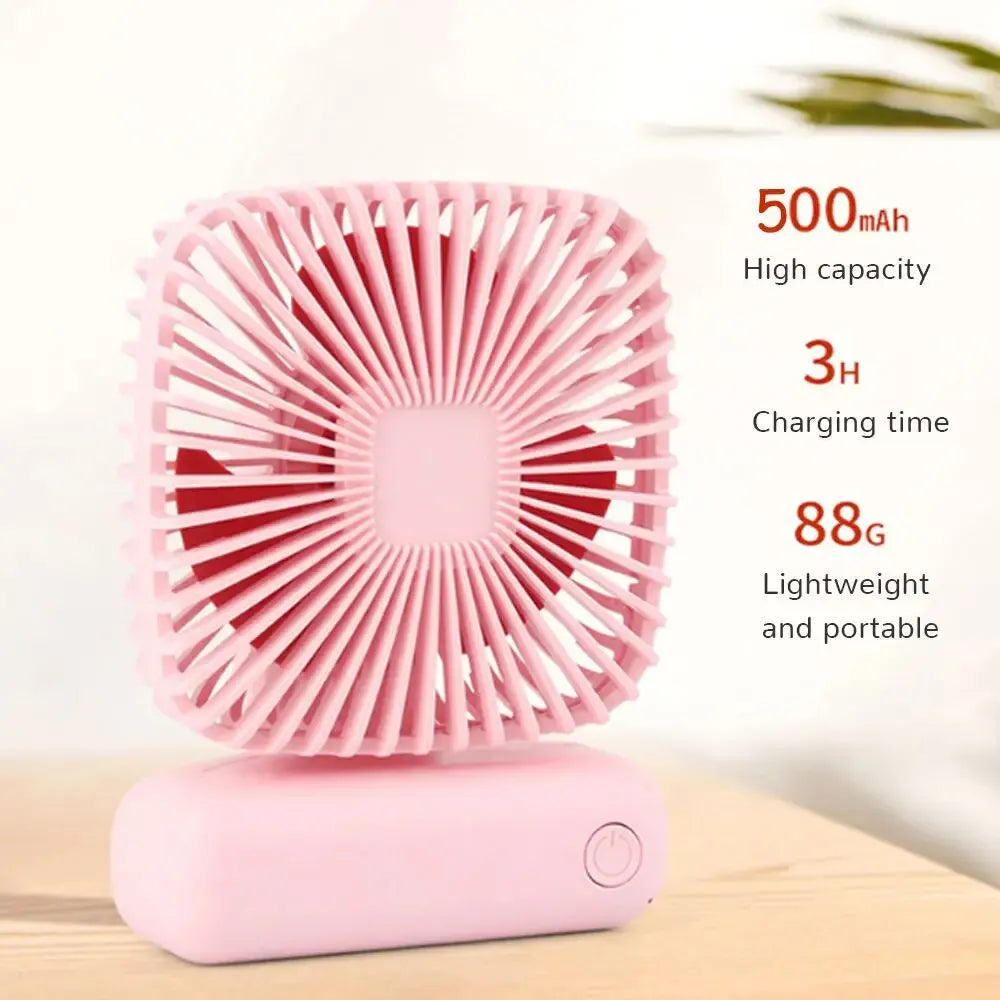 Mini Handheld USB Ventilator: Tragbare Drei-Geschwindigkeits-Kühlung für Auto, Zuhause, Büro und den Einsatz im Freien - Leises und einfaches Design | Brehn