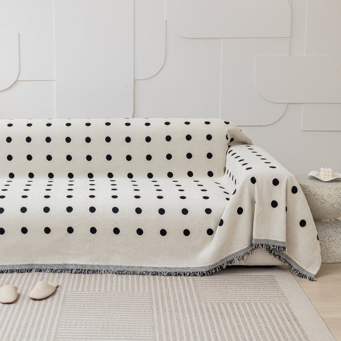 Schwarze Boba Wende-Komfortsofa-Abdeckung - Modern, Stilvoll & Strapazierfähig Sofa Schutz | Brehn