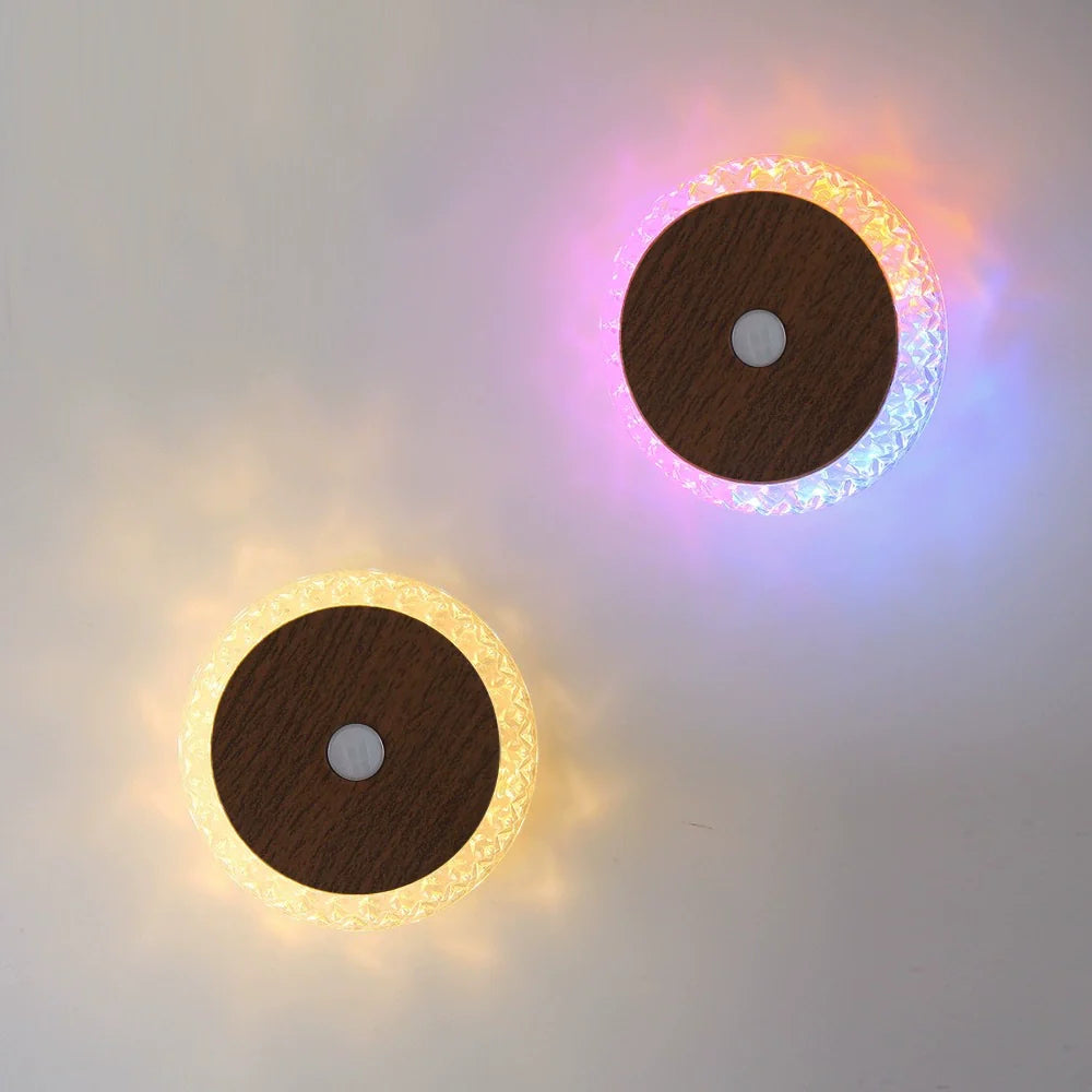 Intelligente wiederaufladbare bewegungssensitive Wandlampe Hotel Nachttisch Ambientelicht Keine Bohrung Wandlicht