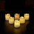 LED-Licht 6er-Pack mit 3D-Flamme - 4,5 cm - Weiß - | Brehn