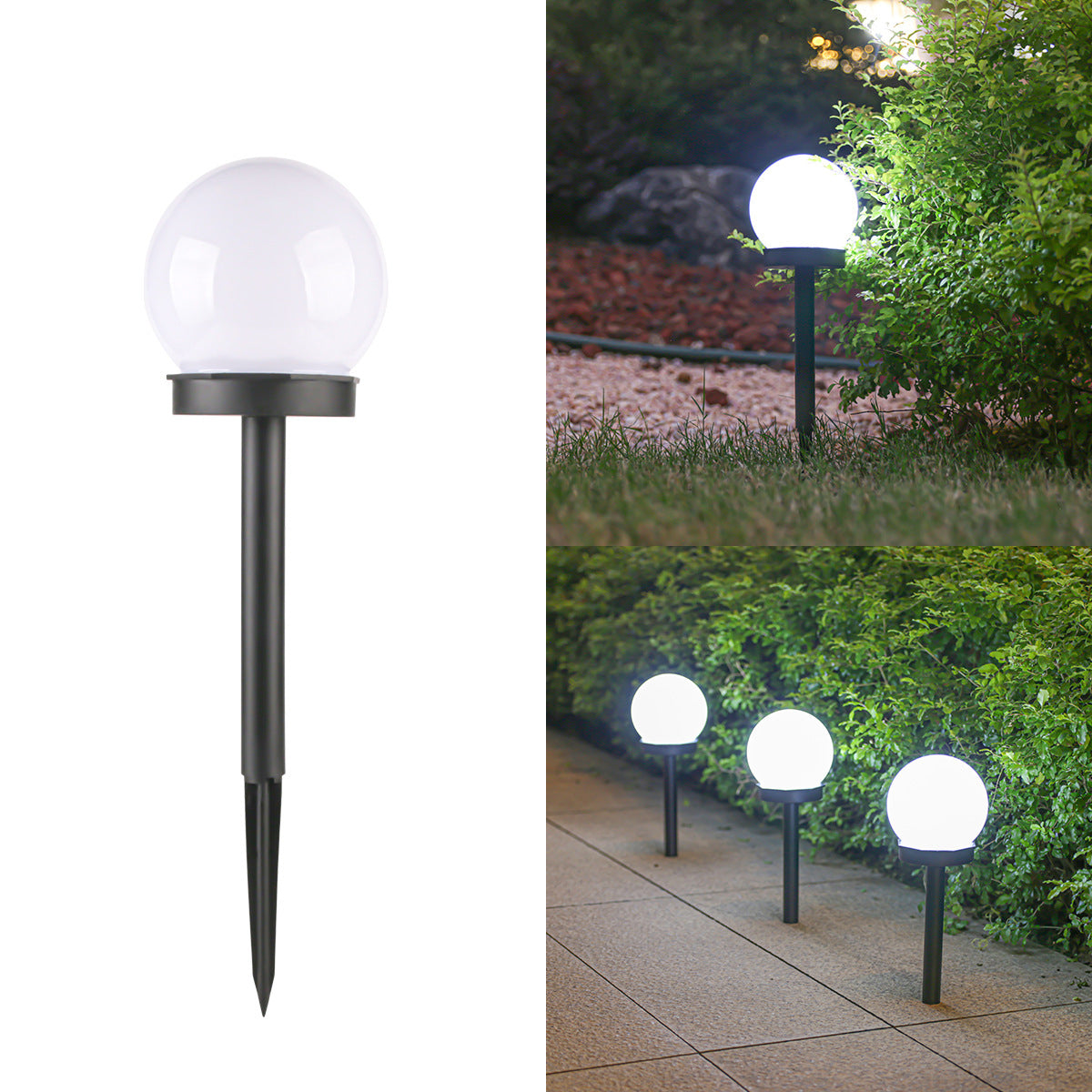 Moderner Minimalistischer Wasserdichter Solar Kugele LED Landschaftslicht Für Garten | Brehn