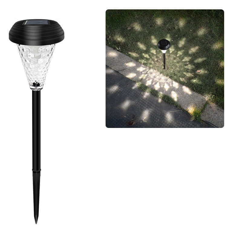 Moderne Solar Glas Kegel LED Außen Garten Bodeneinbau Landschaftslicht | Brehn