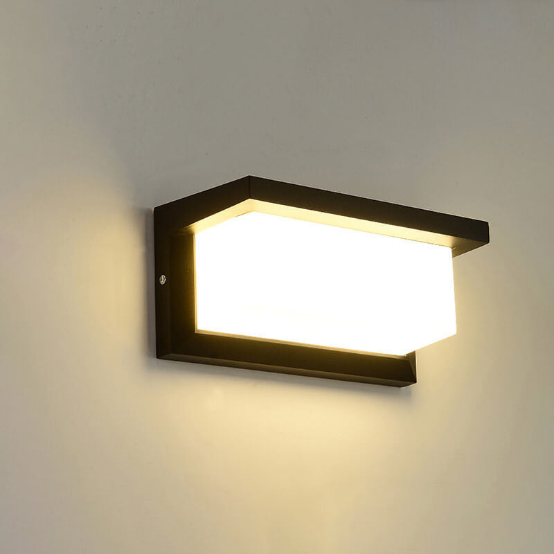 Moderne kreative Geometrie Aluminium Außen wasserdichte LED Wandleuchte Lampe | Brehn