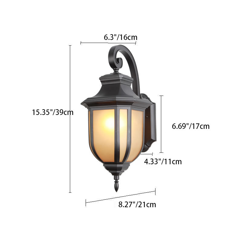 Moderner europäischer minimalistischer Aluminiumlegierung quadratischer Außen-Wandleuchten-Lampe | Brehn