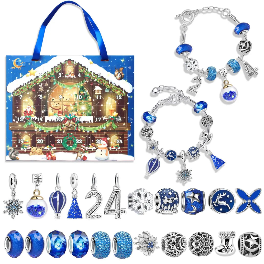 DIY Weihnachts-Adventskalender Armbänder Set