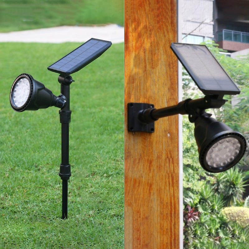 Zeitgenössische industrielle ABS Solar wasserdichte LED-Spotlight Rasen-Einstecklicht für Außenbereich Terrasse | Brehn