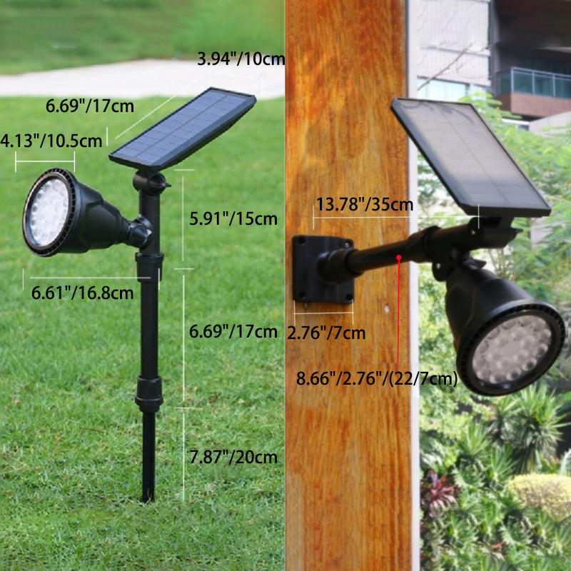 Zeitgenössische industrielle ABS Solar wasserdichte LED-Spotlight Rasen-Einstecklicht für Außenbereich Terrasse | Brehn
