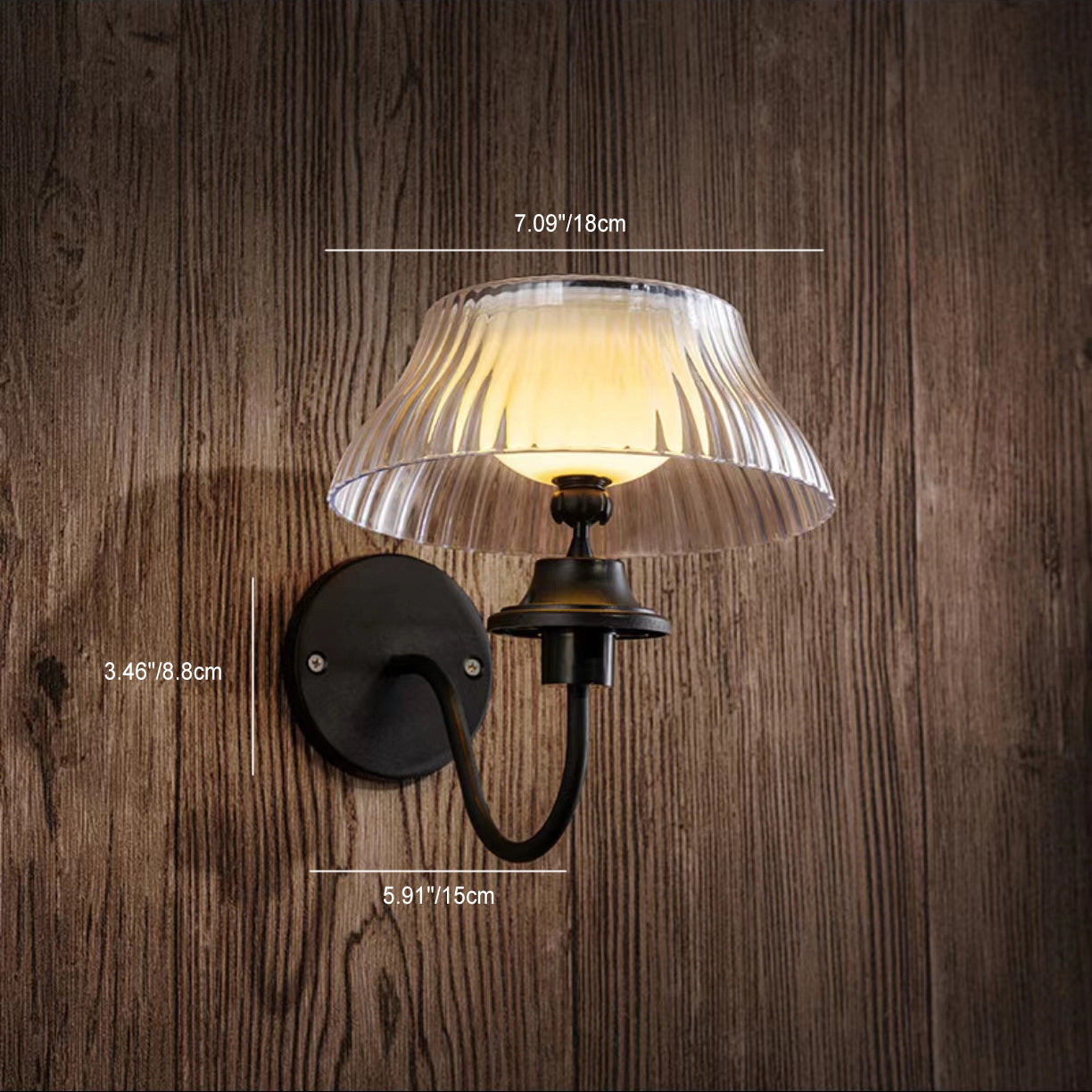 Zeitgenössische Retro Solar Eisenlegierung Kunststoff LED Wasserdichte Wand Sconces Lampe für Außenbereich | Brehn