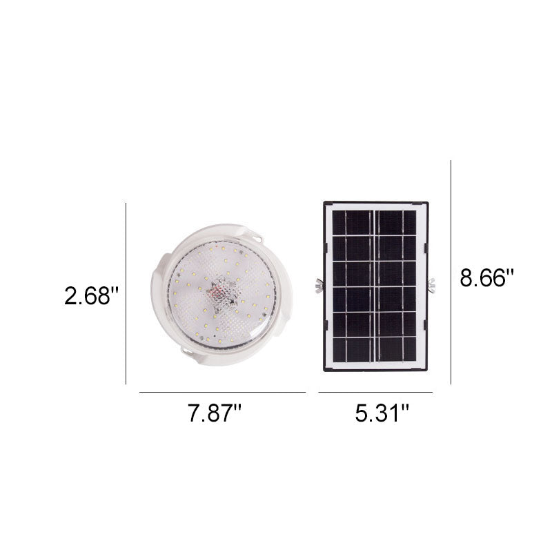Moderne Runde Solar LED Fernbedienung Außen Innen Deckenleuchte | Brehn