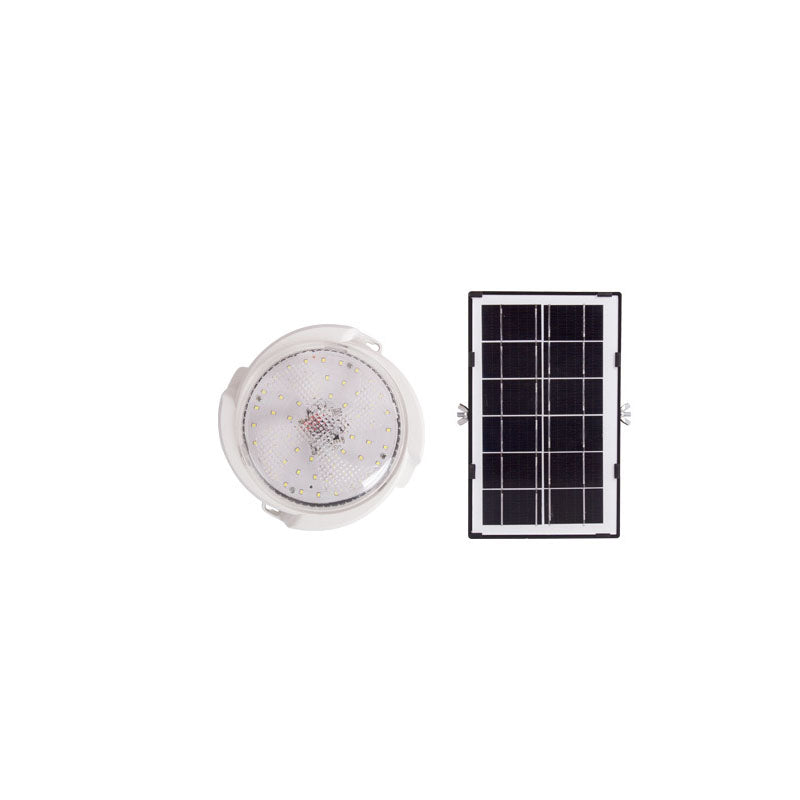 Moderne runde Solar-LED-Deckenleuchte mit Fernbedienung für den Innen- und Außenbereich