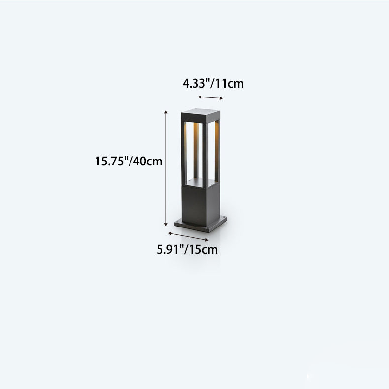 Modern Minimalist Wasserdichter Zylinder Quadrat Aluminium LED Landschaftslicht Für Garten | Brehn