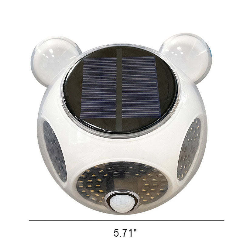 Solar Body Sensor Runde Form LED Terrasse Außen Wand Sconce Lampe | Brehn
