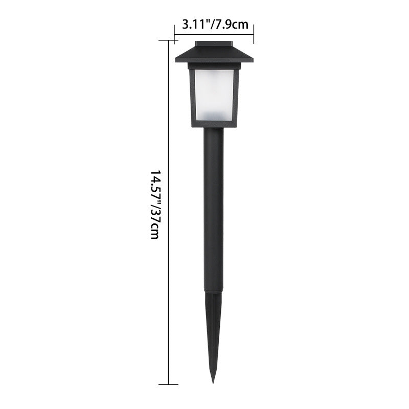 Modern Minimalist Wasserdicht Solar Quadrat ABS PVC LED Außen Landschaftslicht Für Garten | Brehn