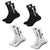 Brehn | 4 Paar Fußballsocken Sport Grip Gummi rutschfeste Socken