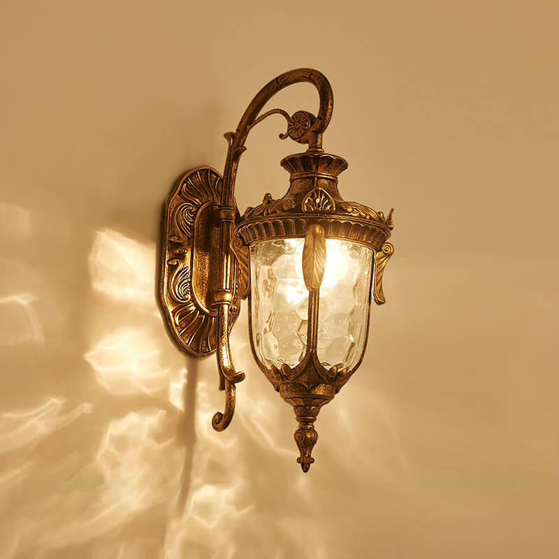 Europäische Deluxe Laterne Außen wasserdicht 1-Lampen Wand sconce Lampe | Brehn