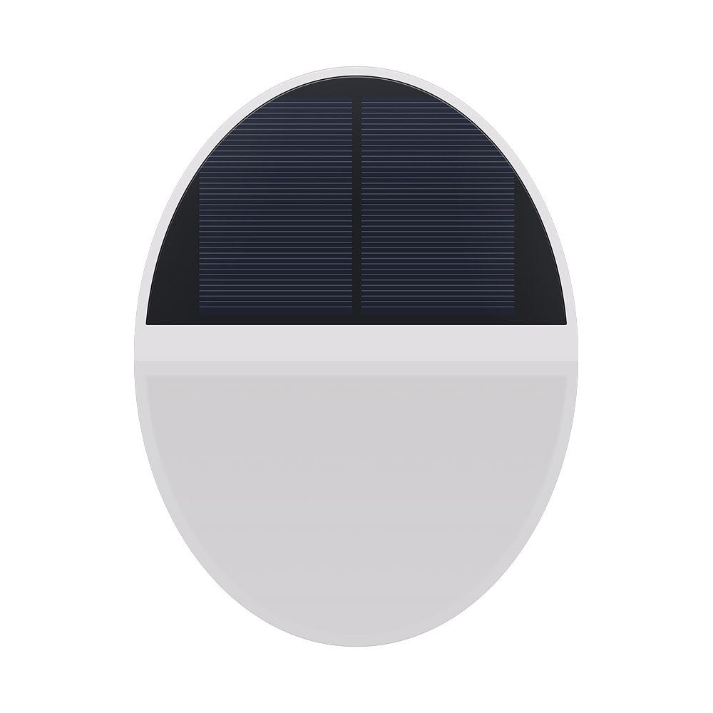 Solar Outdoor Waterproof Round Flat Body Radar Sensor LED Wall Sconce Lampe | Brehn