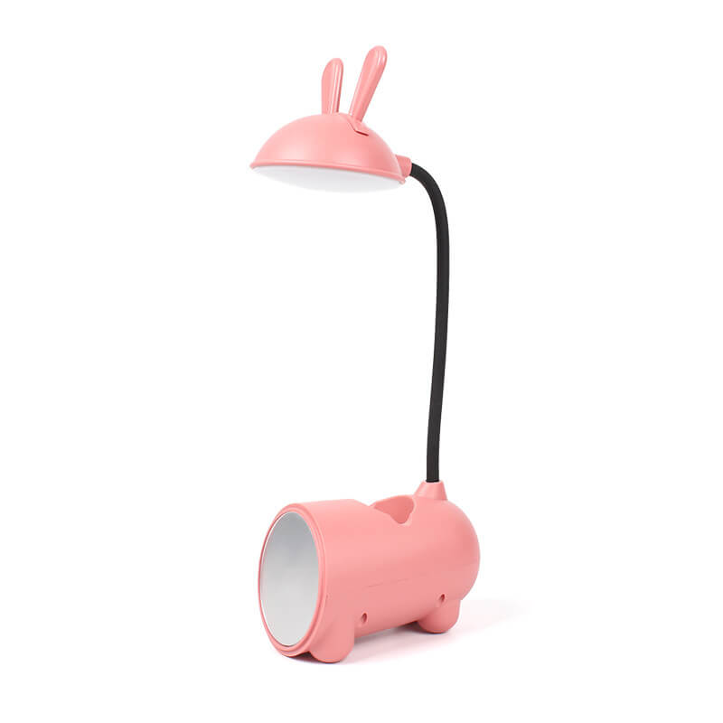 Kreative Cartoon-Hase-LED-Touch-USB-Stifthalter-Schreibtischlampe mit LED-Touch-USB-Stifthalter