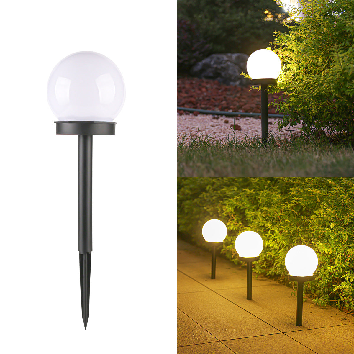 Moderner Minimalistischer Wasserdichter Solar Kugele LED Landschaftslicht Für Garten | Brehn