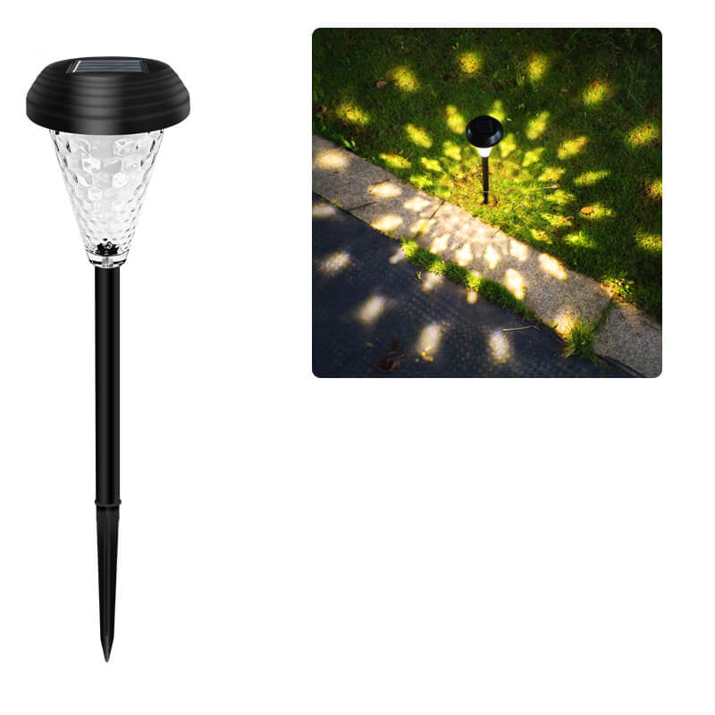 Moderne Solar Glas Kegel LED Außen Garten Bodeneinbau Landschaftslicht | Brehn