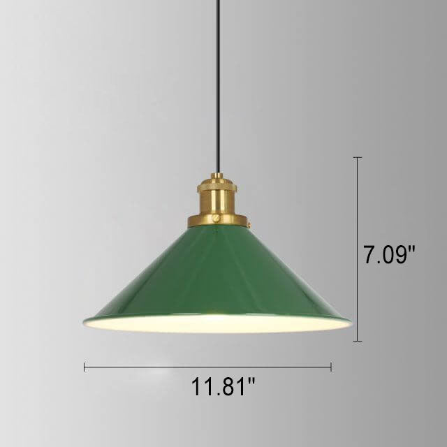 RetroDome Pendelleuchte im Industrie-Vintage-Stil | Grünes Eisenkuppel-Design | Einzelflammig | Rustikale Deckenbeleuchtung