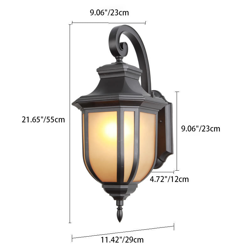 Moderner europäischer minimalistischer Aluminiumlegierung quadratischer Außen-Wandleuchten-Lampe | Brehn