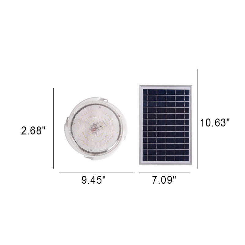 Moderne Runde Solar LED Fernbedienung Außen Innen Deckenleuchte | Brehn
