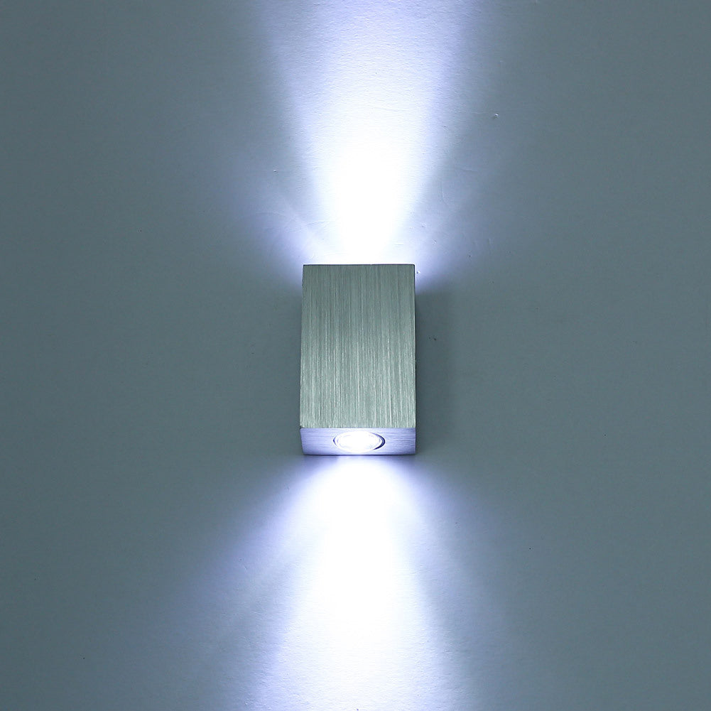 Moderne Einfachheit Wasserfest Aluminium Kubische LED Wandlampe Für Außenpatio | Brehn