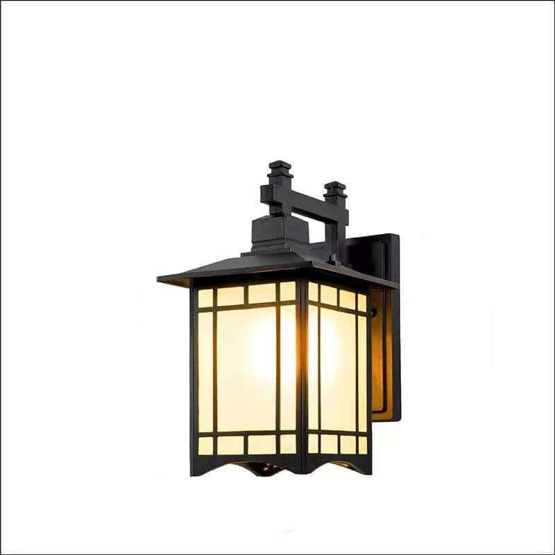 Moderner wasserdichter Solar-Aluminium-Chinesischer Pavillon Form 1-Licht-Wand sconces Lampe | Brehn