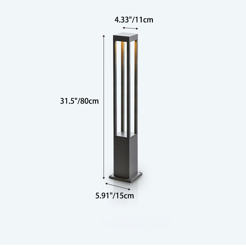 Modern Minimalist Wasserdichter Zylinder Quadrat Aluminium LED Landschaftslicht Für Garten | Brehn