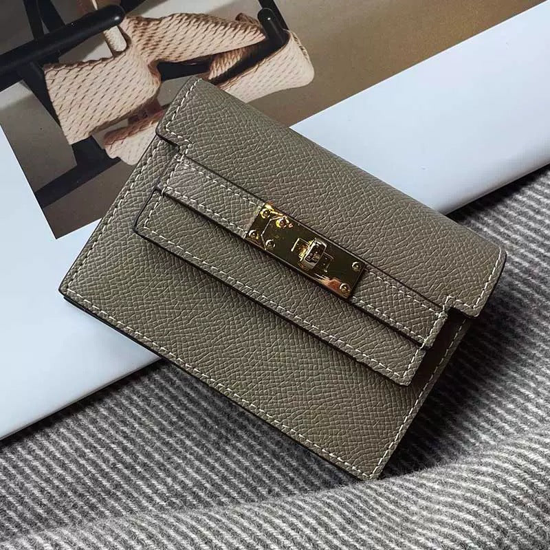 Brehn | Minimalist PU-Leder Reißverschluss Kartenhalter