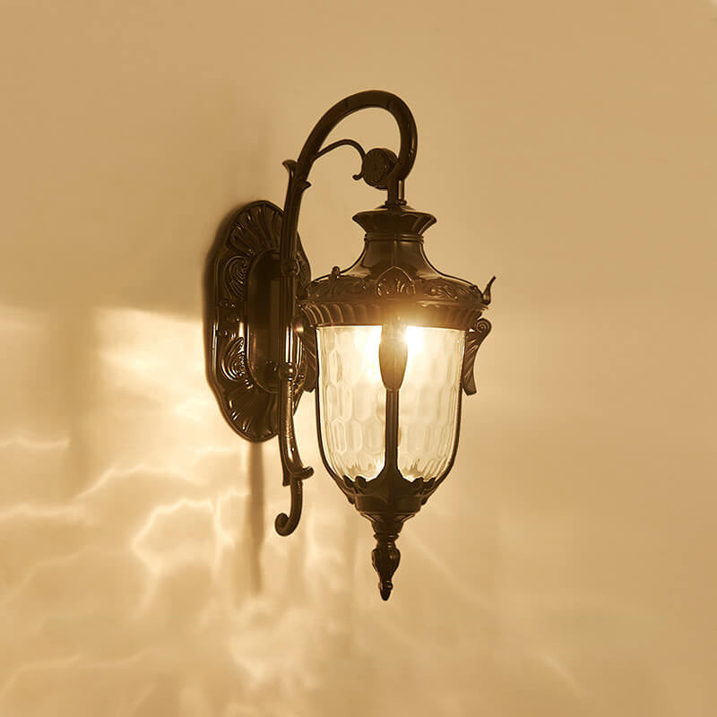 Europäische Deluxe Laterne Außen wasserdicht 1-Lampen Wand sconce Lampe | Brehn