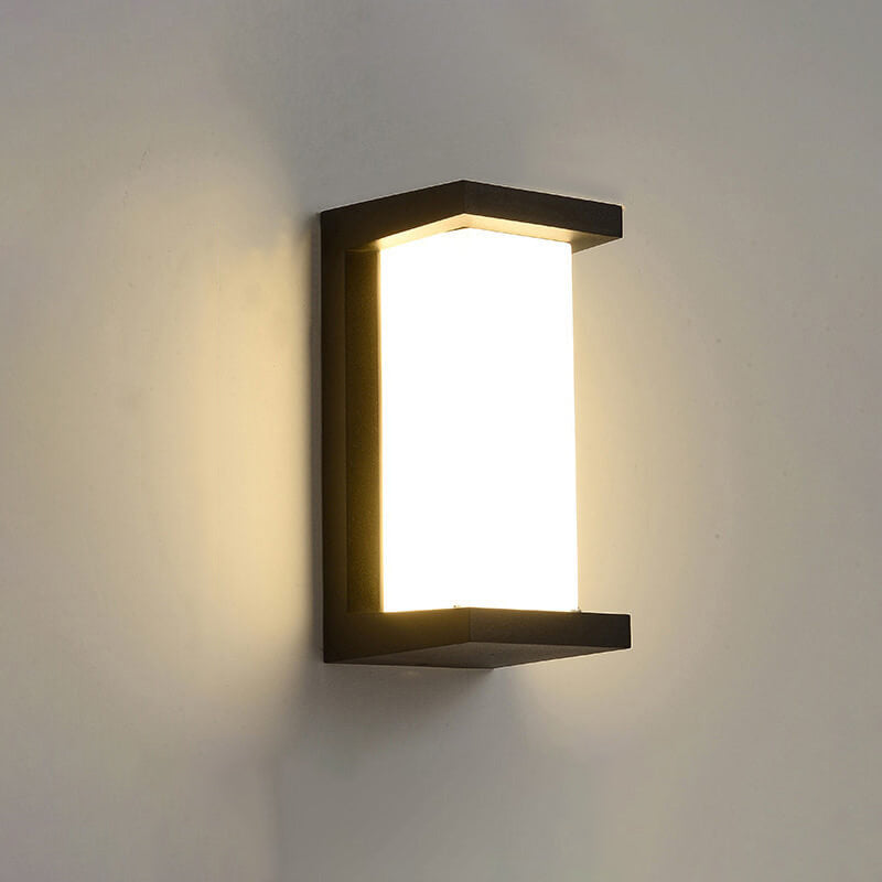 Moderne kreative Geometrie Aluminium Außen wasserdichte LED Wandleuchte Lampe | Brehn