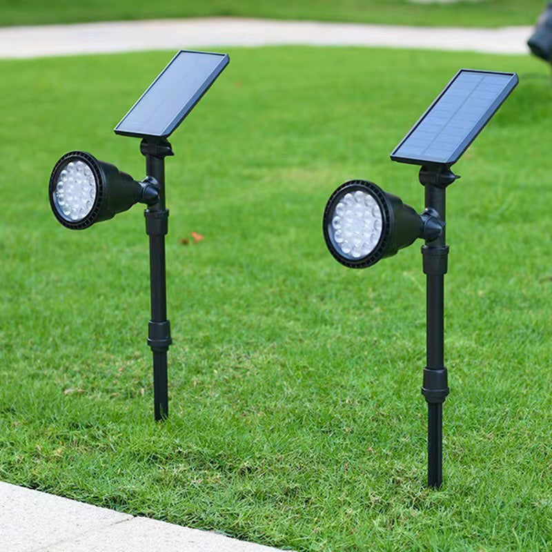 Zeitgenössische industrielle ABS Solar wasserdichte LED-Spotlight Rasen-Einstecklicht für Außenbereich Terrasse | Brehn