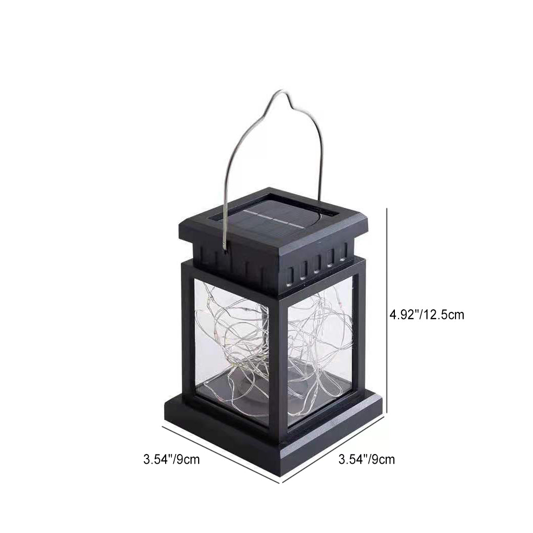 Moderne Minimalistische Solar Rechteckige Eisen Glas LED Außenleuchte Für Garten | Brehn