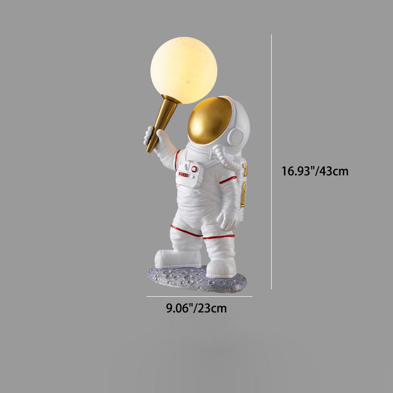Brehn | CosmoBuddy Astronaut Wandlampe | Kreatives Design | Resin & ABS | LED Schlafzimmerlicht