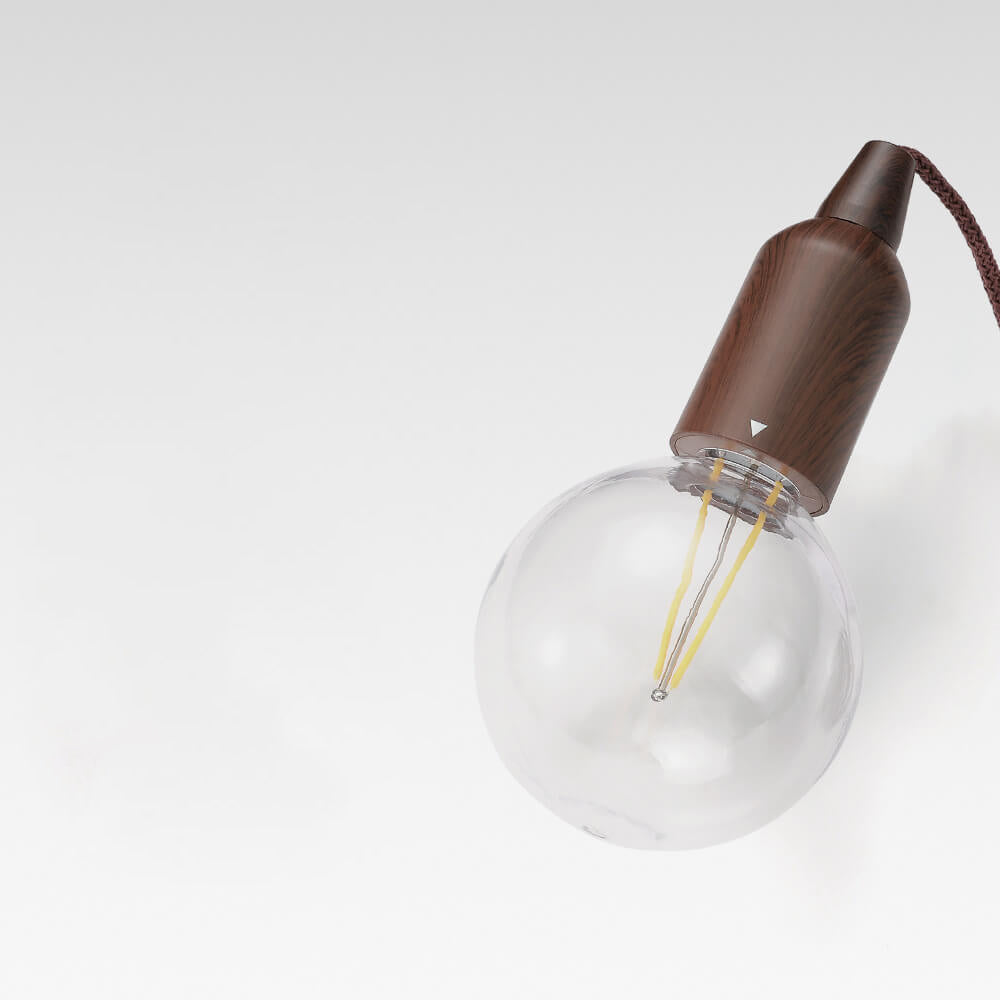 Retro Tragbare Wasserdichte Holz Runde Kegel Batterie USB 1-Licht Camping Außenlicht | Brehn