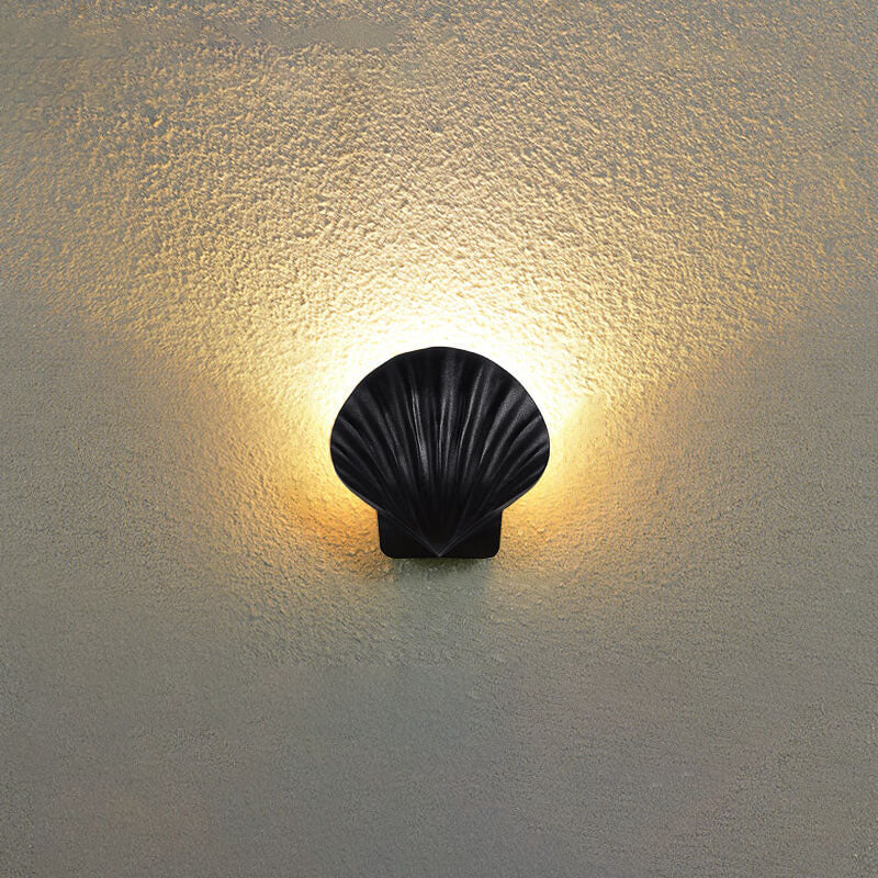 Outdoor Kreatives Shell Design Aluminium LED Wasserdichte Wand Sconce Lampe | Brehn