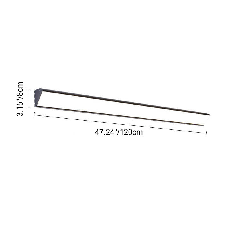 Moderne Outdoor Lang Bar Aluminium Acryl Wasserdicht LED Wand Sconces Lampe | Brehn