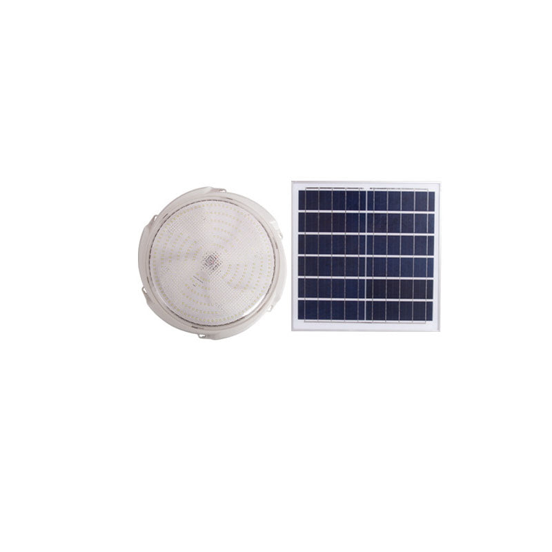 Moderne runde Solar-LED-Deckenleuchte mit Fernbedienung für den Innen- und Außenbereich