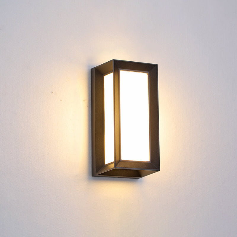 Moderne kreative Geometrie Aluminium Außen wasserdichte LED Wandleuchte Lampe | Brehn