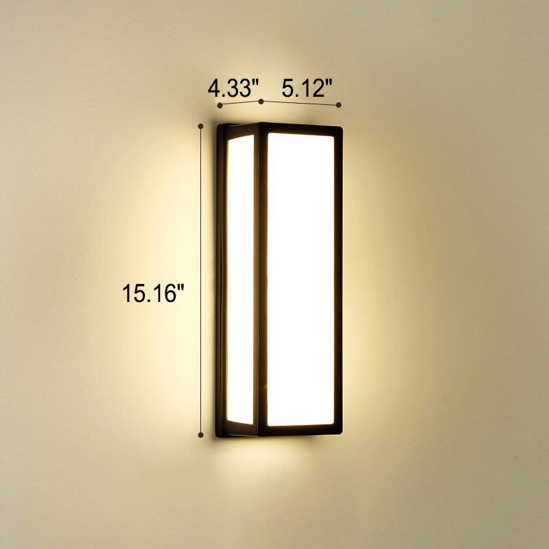 Moderne kreative Geometrie Aluminium Außen wasserdichte LED Wandleuchte Lampe | Brehn