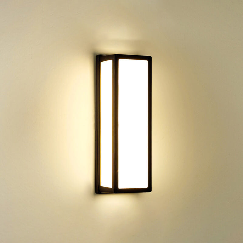 Moderne kreative Geometrie Aluminium Außen wasserdichte LED Wandleuchte Lampe | Brehn