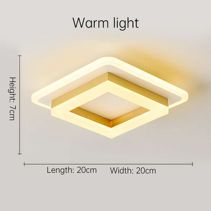 Quadratische LED-Deckenleuchte für moderne Innenräume