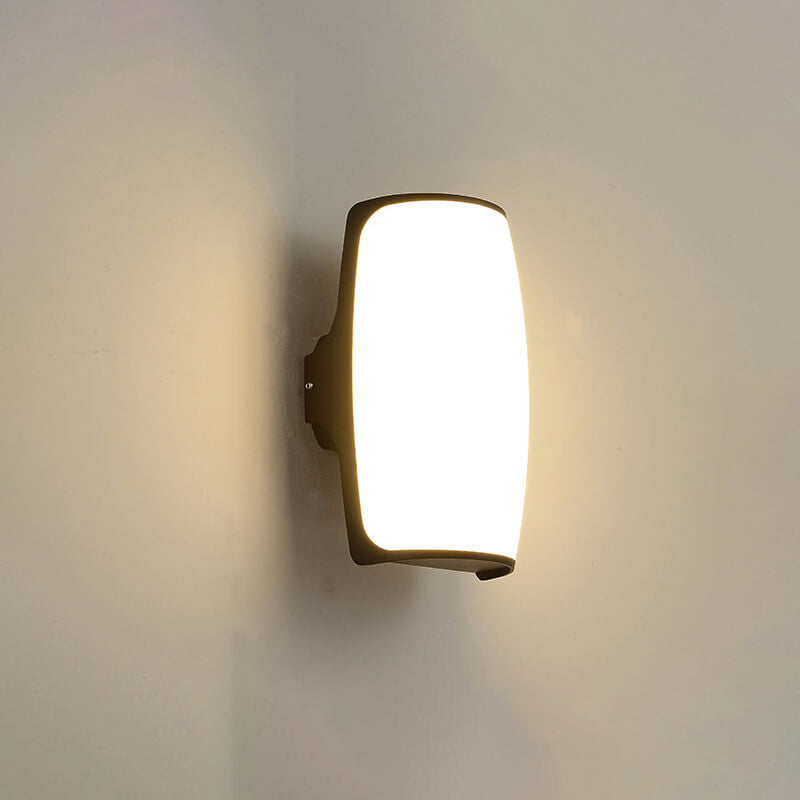 Moderne kreative Geometrie Aluminium Außen wasserdichte LED Wandleuchte Lampe | Brehn