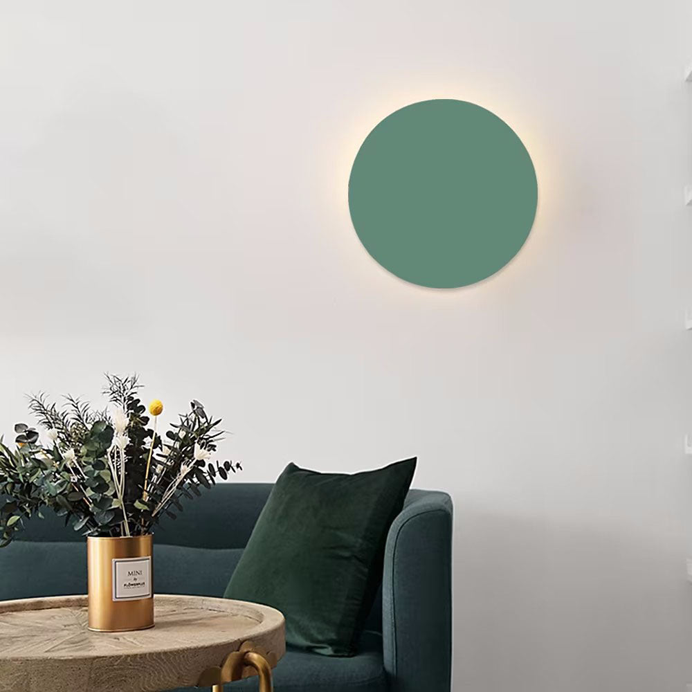 Brehn | GlowOrb Minimalistische Runde LED Wandleuchte | Farbvielfalt | Dimmbares Licht